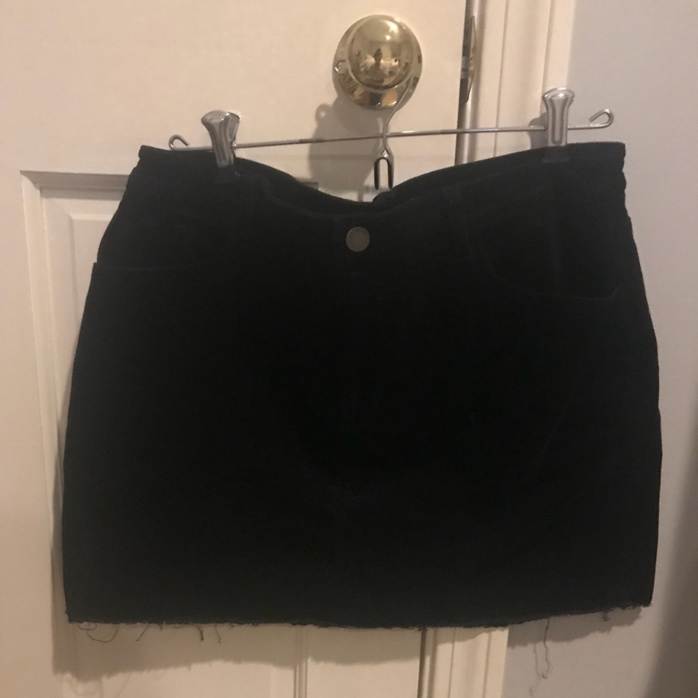 Forever 21 Black corduroy mini skirt